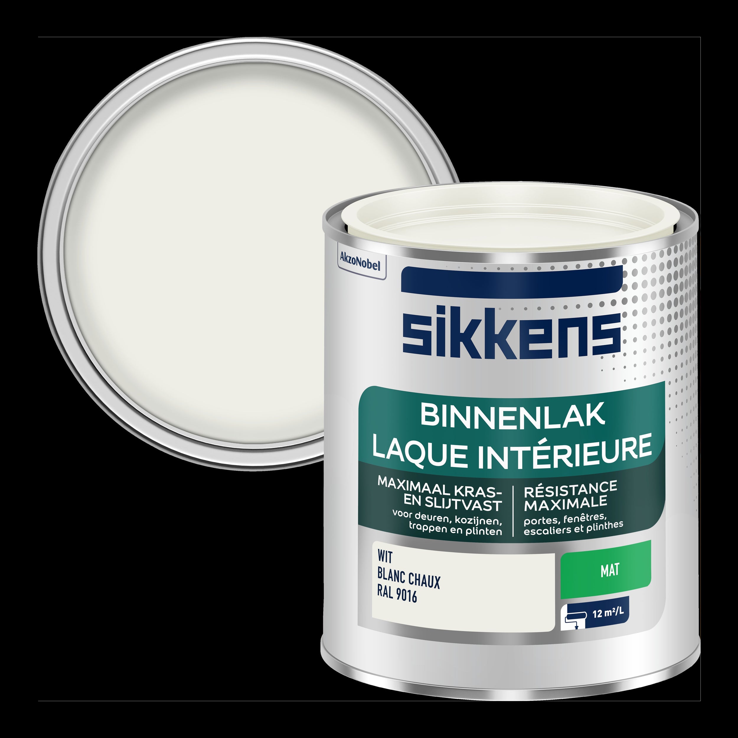 Sikkens binnenlak mat RAL9016 750ml