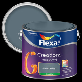 Flexa Creation muurverf faded indigo extra mat 2,5L