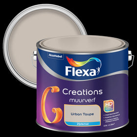 Flexa Creation muurverf simply urban taupe zijdemat 2,5L