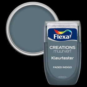 Flexa muurverf tester Creations faded indigo 30ml