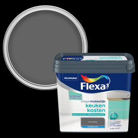 Flexa lak Mooi Makkelijk Keukenkasten antracietgrijs zijdeglans 750ml