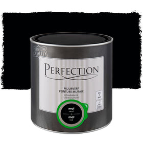 Perfection muurverf Ultradekkend mat zwart 2,5L