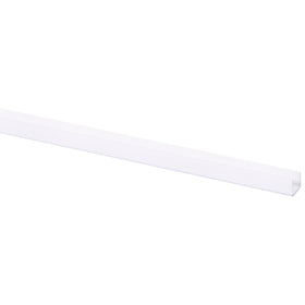 U-profiel kunststof wit 10x13mm 260cm