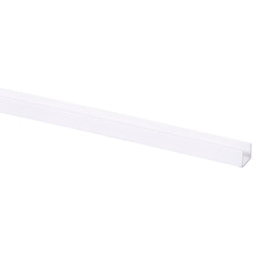 U-profiel kunststof wit 12x15mm 260cm
