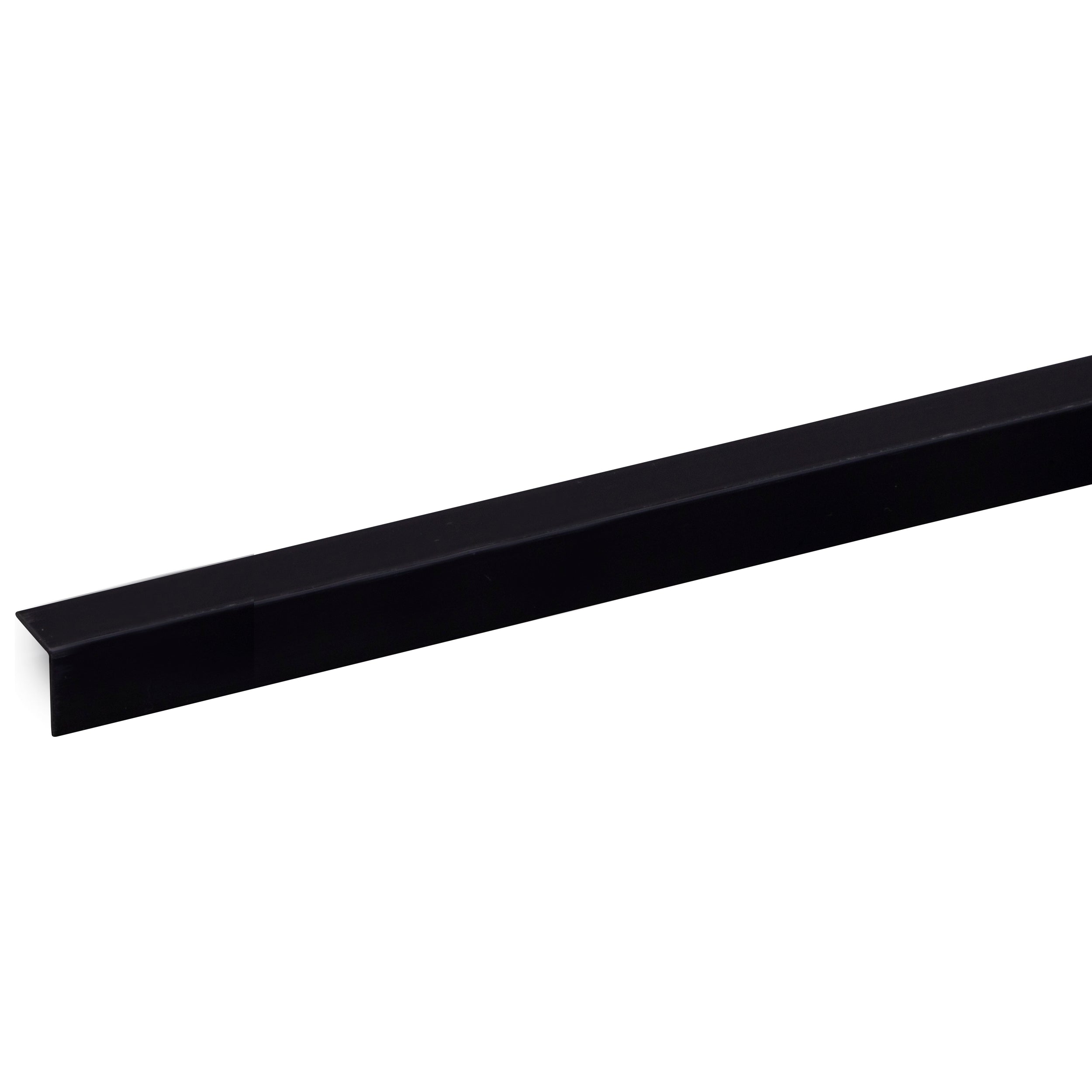 Hoekprofiel kunststof 15x15mm - Zwart - 260cm