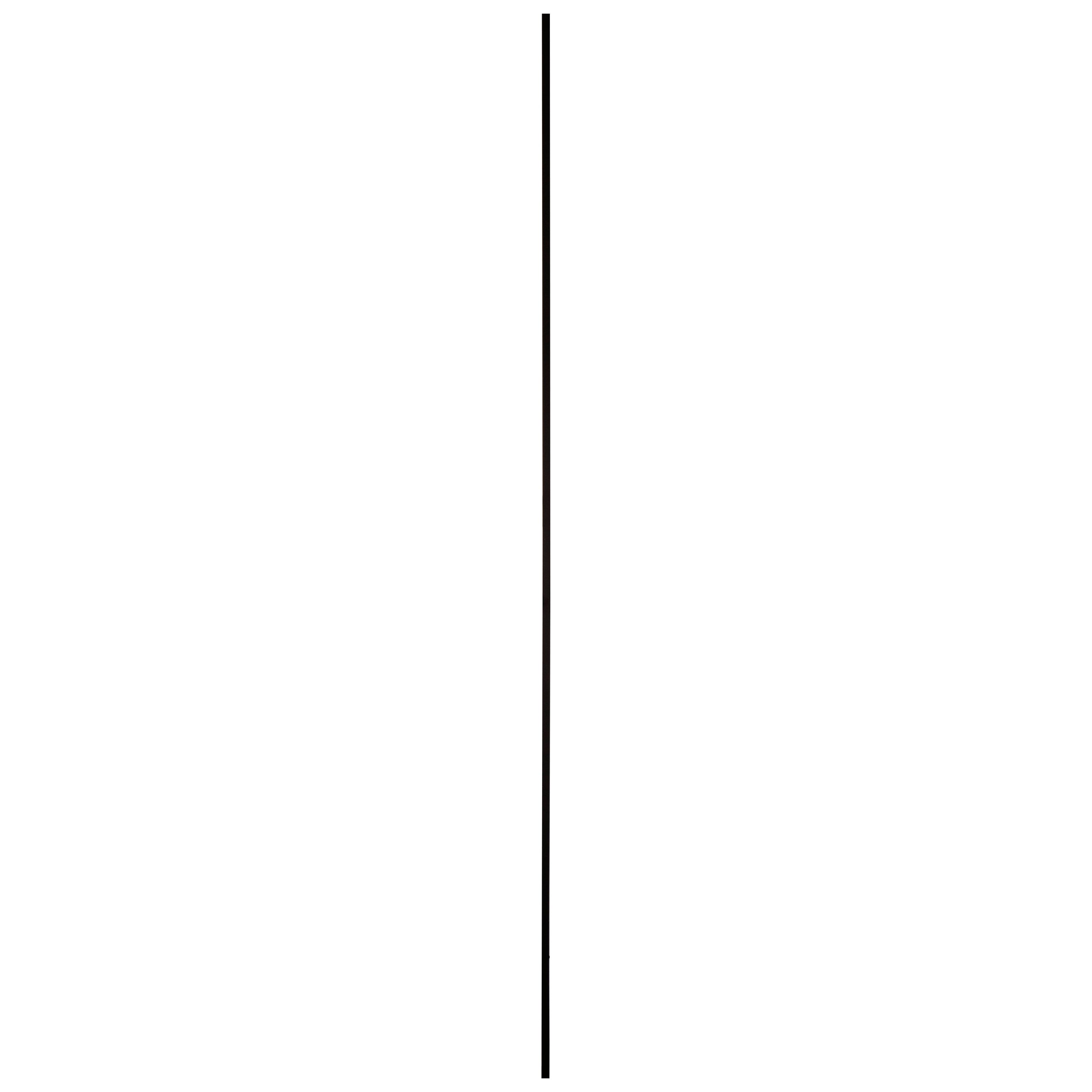 Hoekprofiel kunststof 20x20mm - Zwart - 260cm