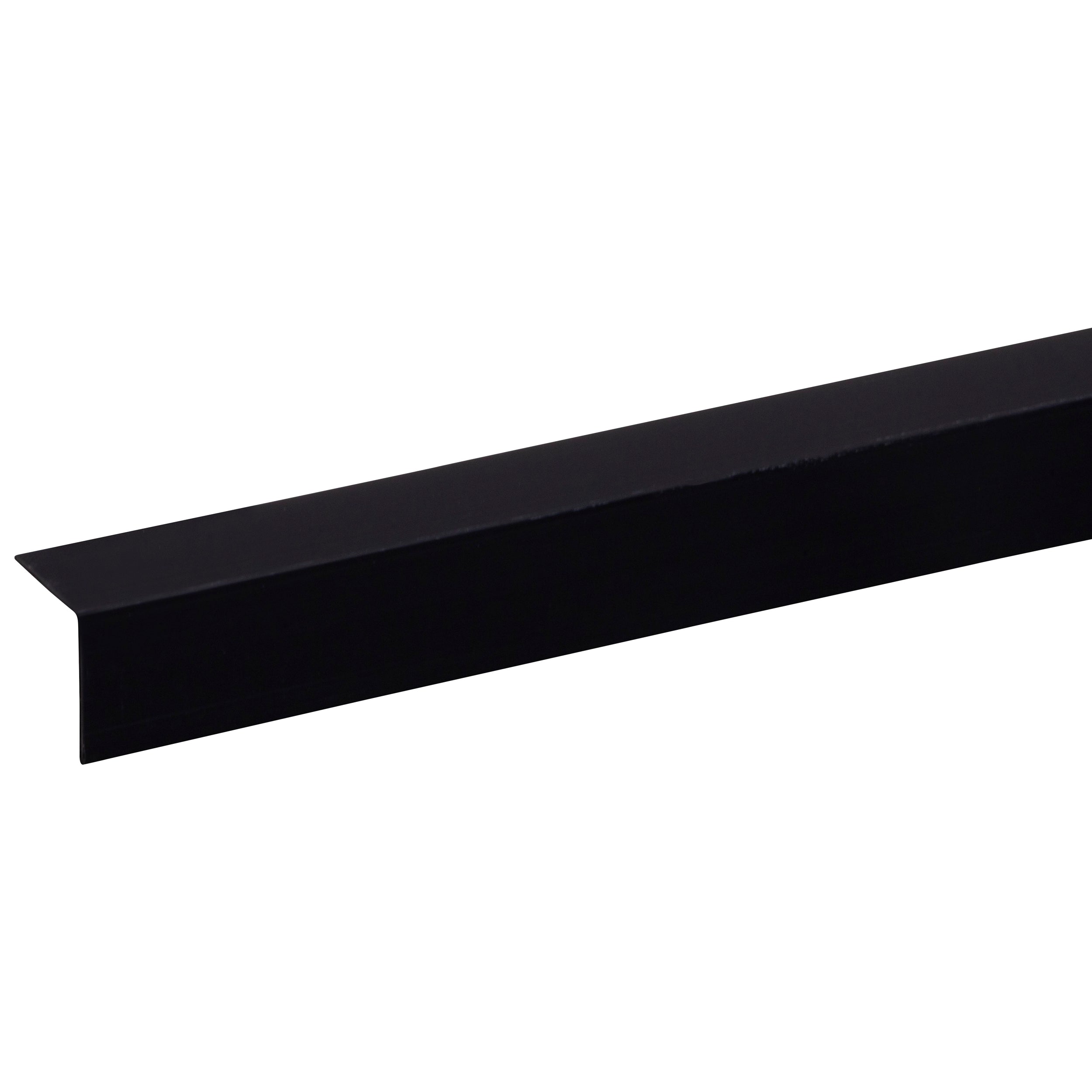 Hoekprofiel kunststof 25x25mm - Zwart - 260cm
