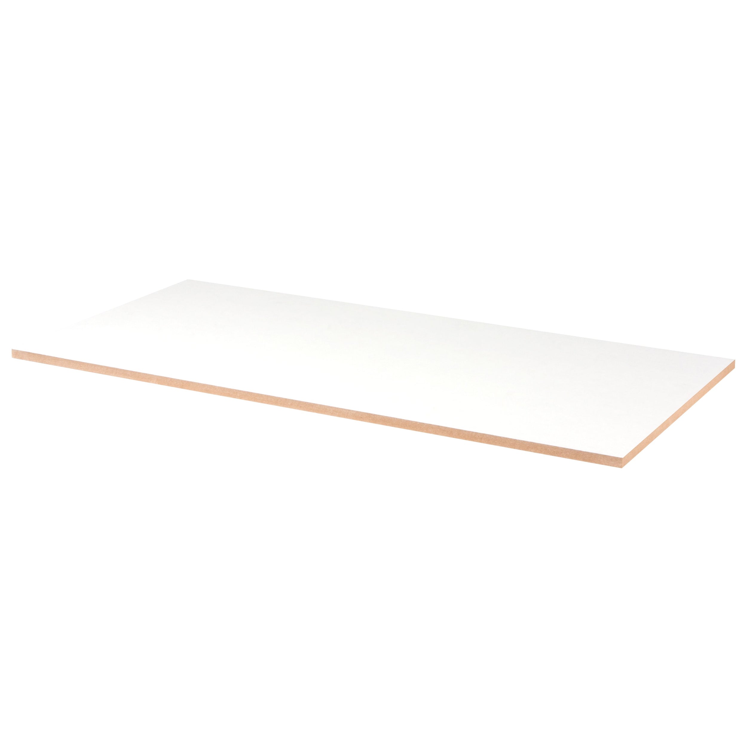 MDF-plaat lakdraagfolie 2-zijdig wit 122x61cm 18mm