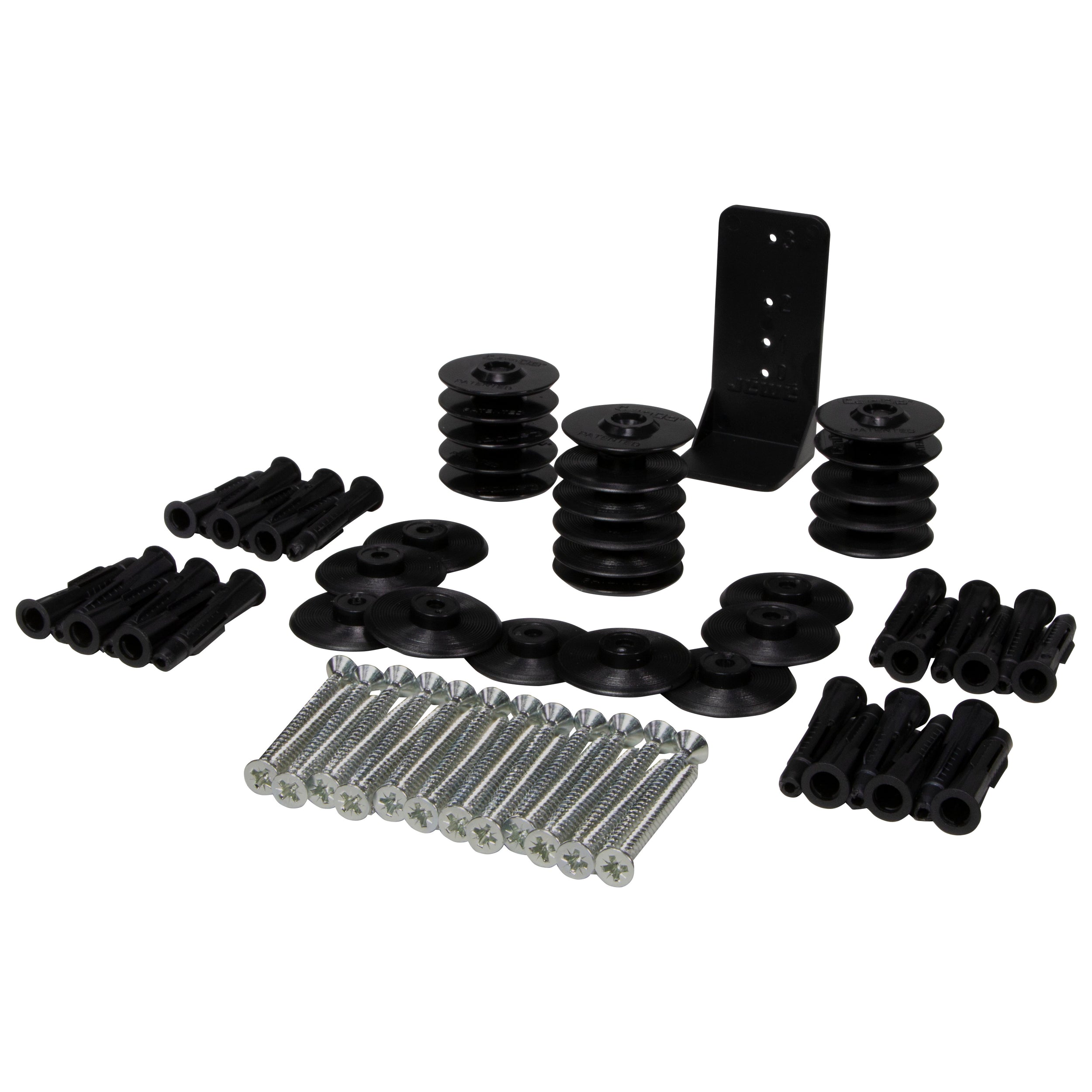 CanDo plintclips zwart 25 stuks