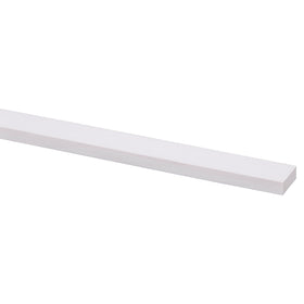 Schaaflat grenen gegrond wit 7x18mm 270cm