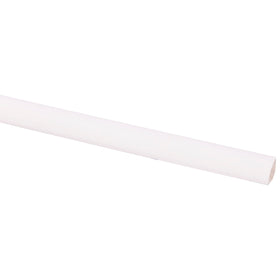 Kwartronde lat grenen gegrond wit 11x11mm 270cm