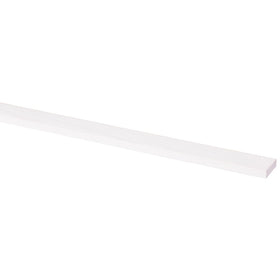 Schaaflat grenen gegrond wit 9x27mm 270cm