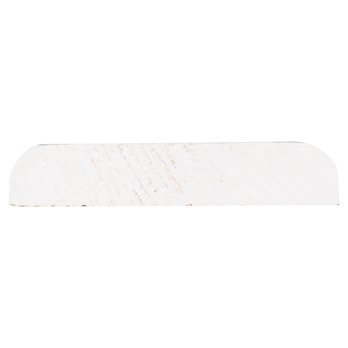 Afdeklijst grenen gegrond wit 8x41mm 270cm
