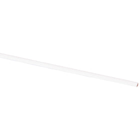 Kwartronde lat grenen gegrond wit 7x7mm 270cm