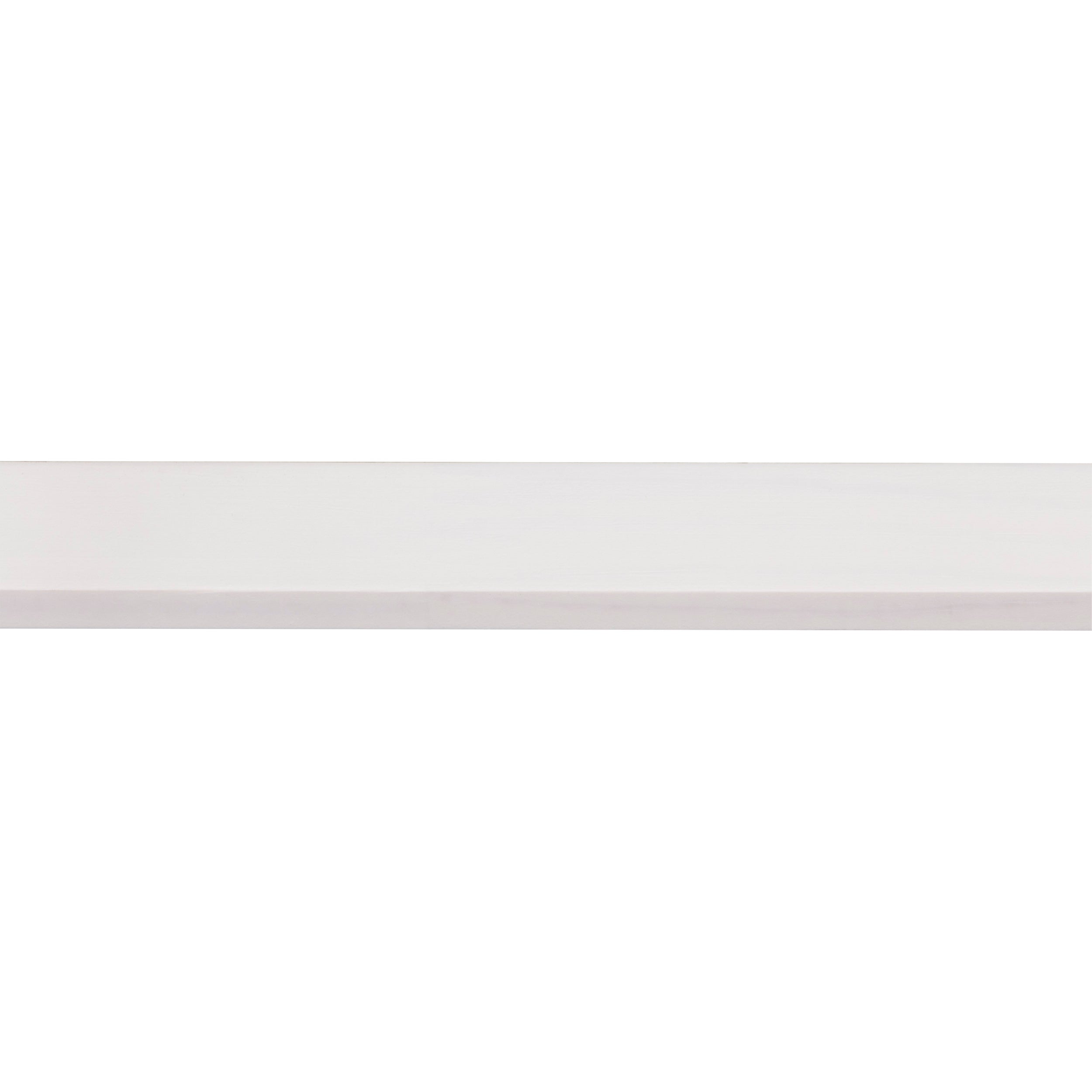 Glaslat grenen gegrond wit 10x19mm 270cm