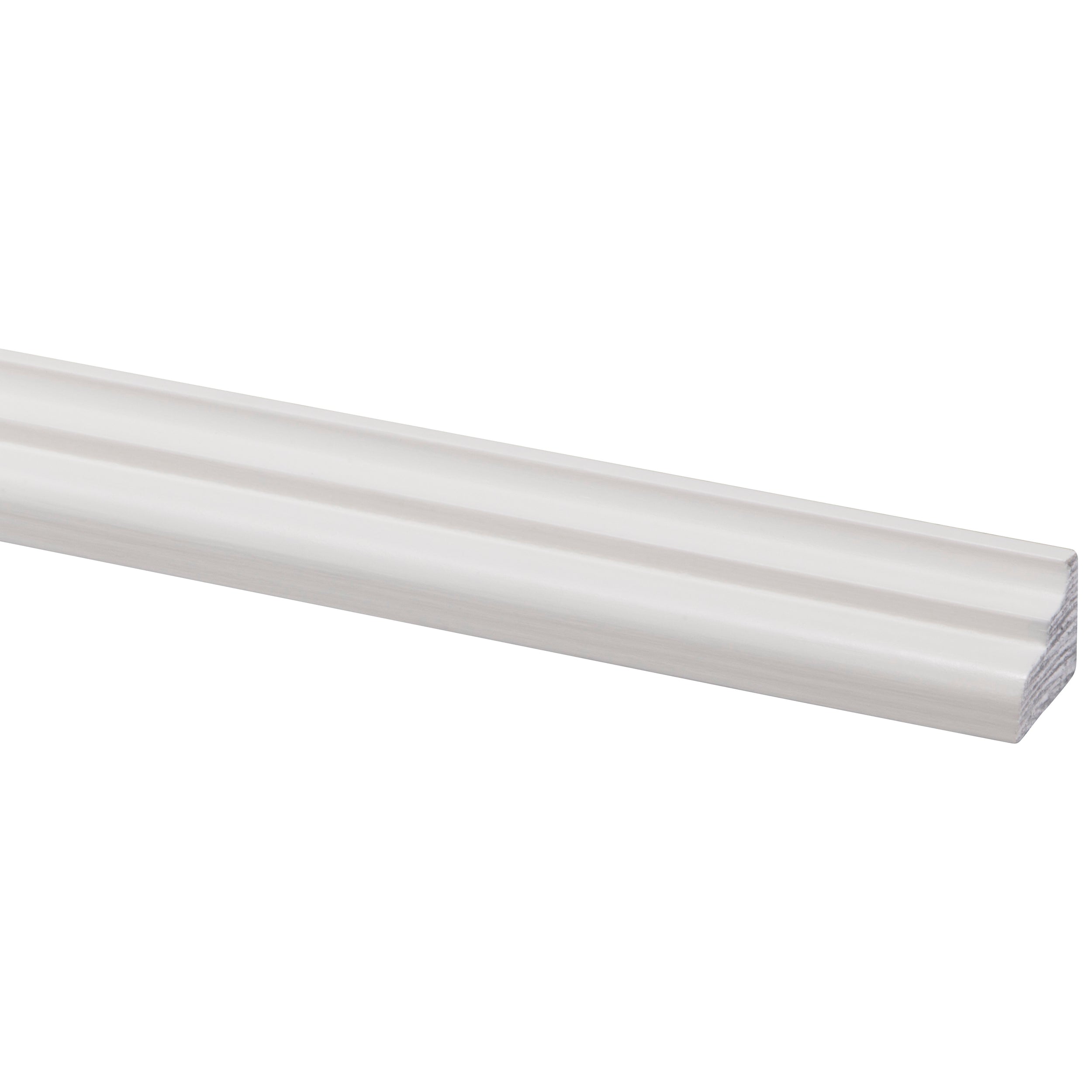 Plafondlijst grenen gegrond wit 18x22mm 270cm