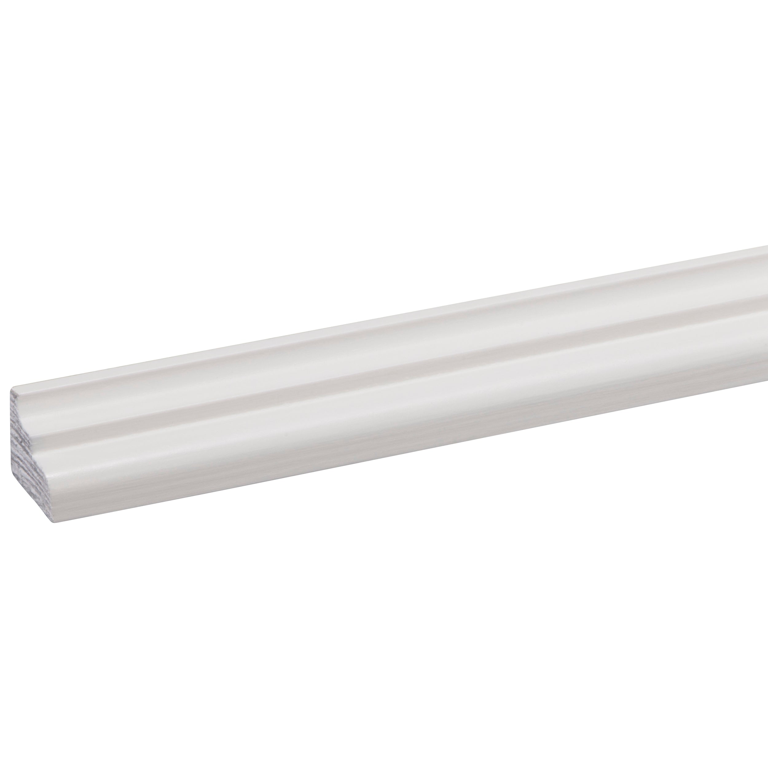 Plafondlijst grenen gegrond wit 18x22mm 270cm
