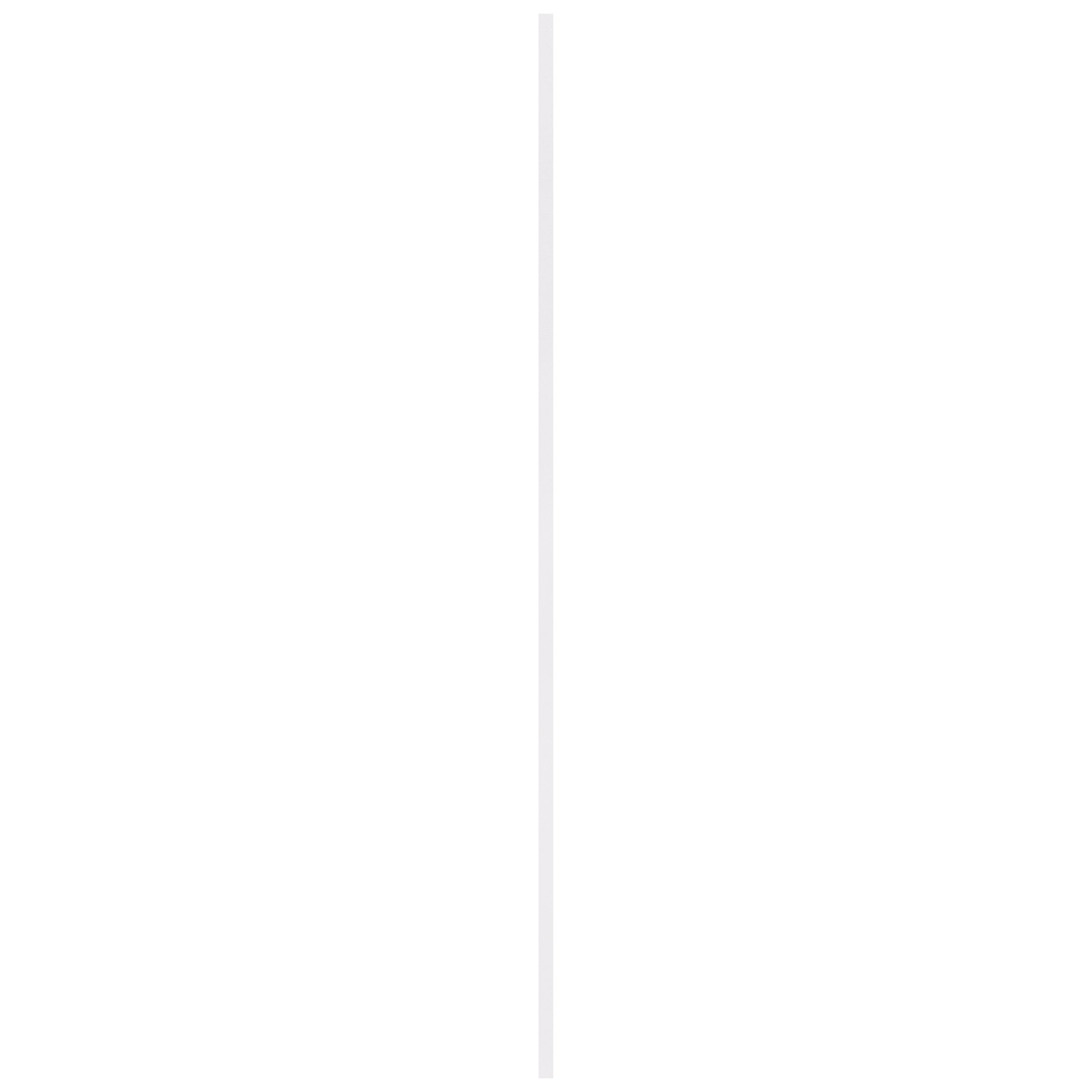 Hoge plint - MDF - Gegrond - Wit - 244cm - 12x79mm