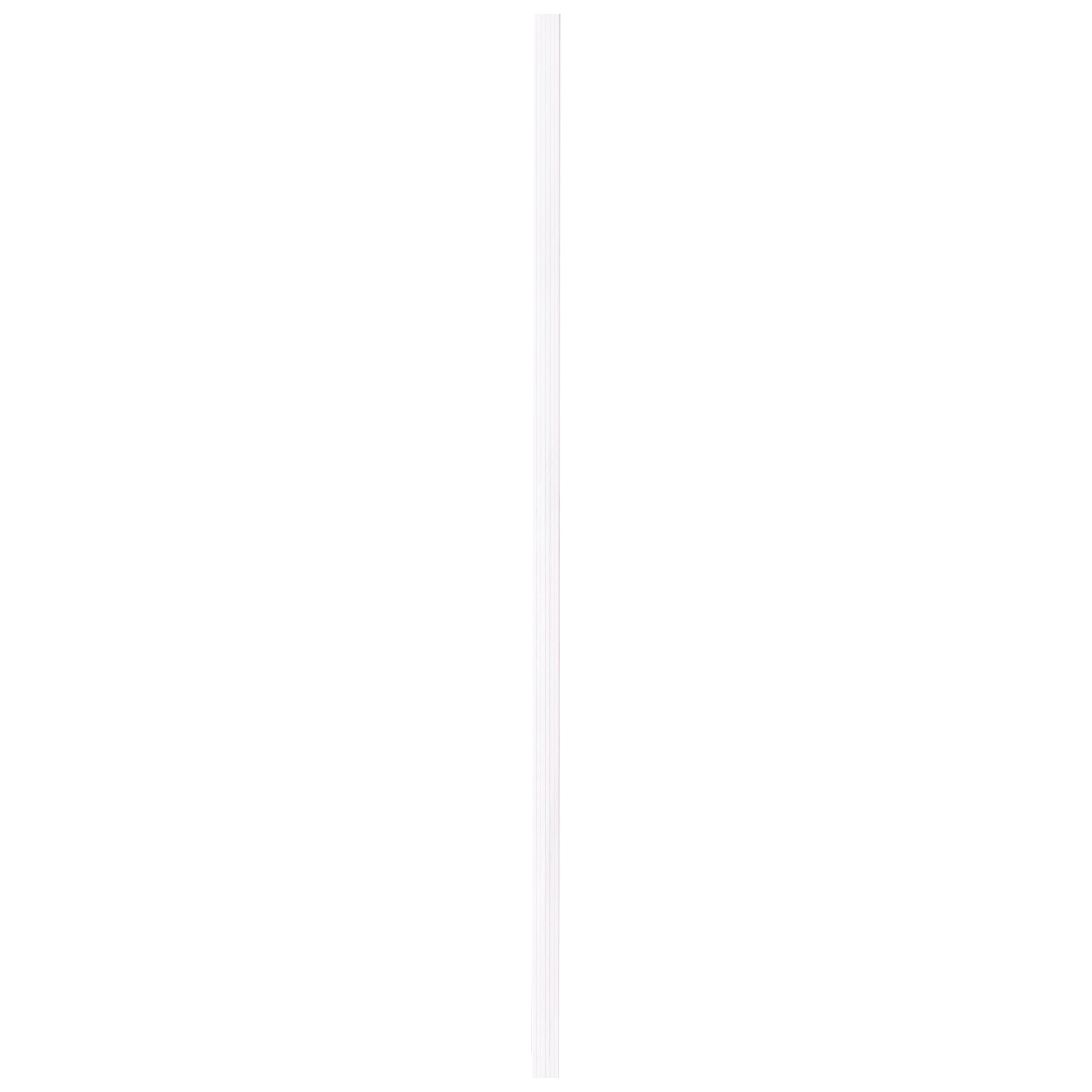 Baseline - hoge muurplint - Budget Cubic - wit - 240cm - 12x70mm - multipack 4+2