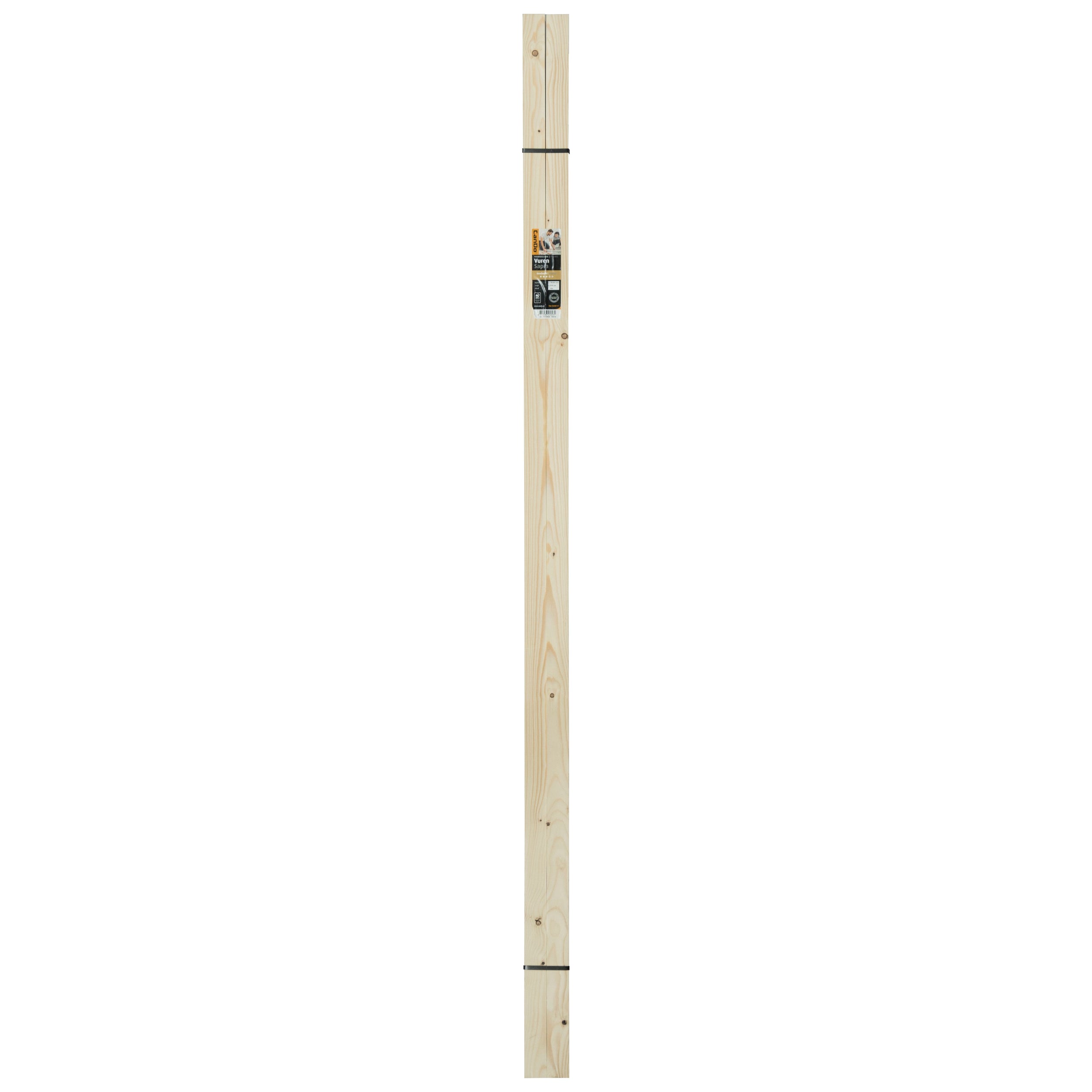 CanDo schaaflat voordeelpak vuren 18x44mm 210cm 10 stuks