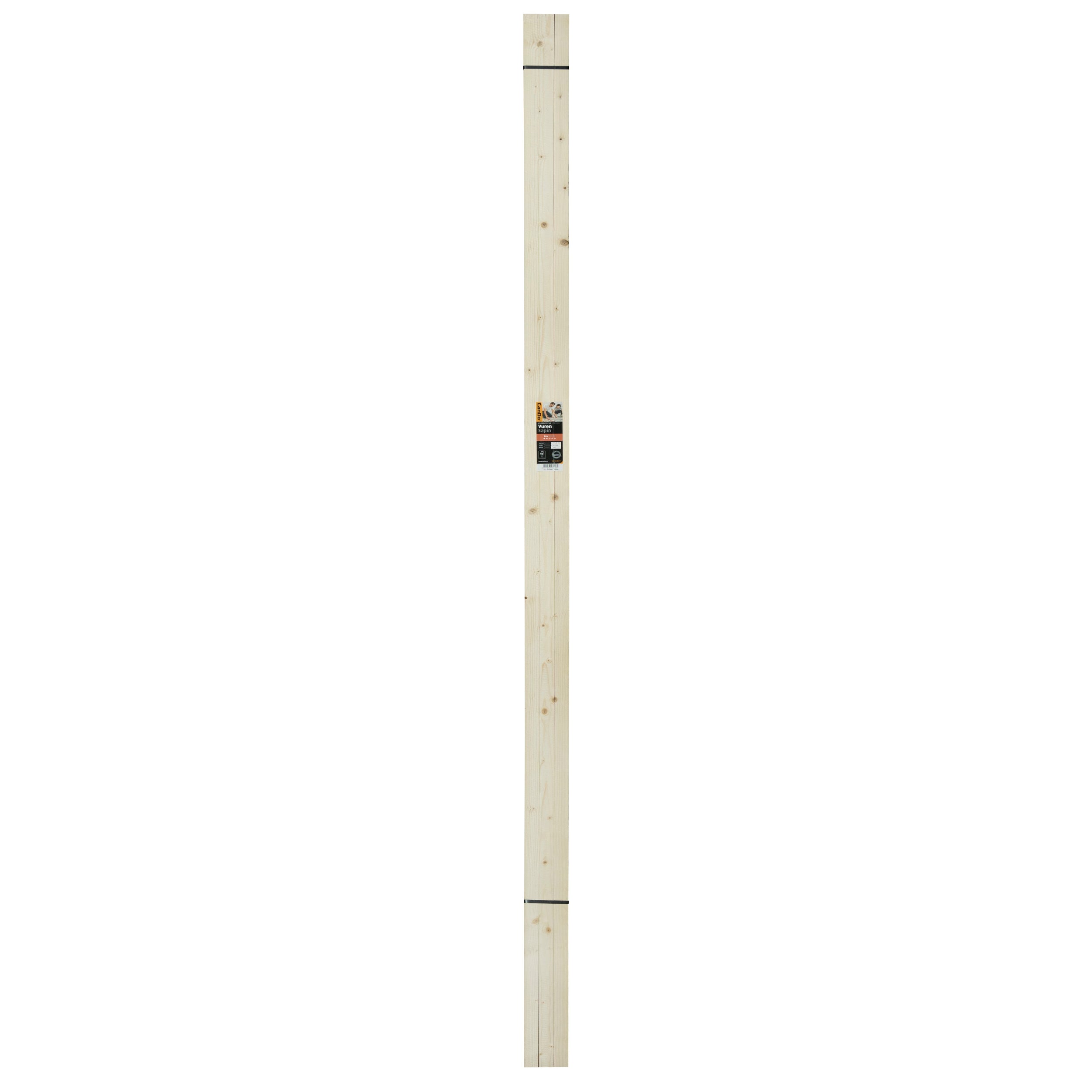 CanDo ruwe lat voordeelpak vuren 10x32mm 270cm 12 stuks