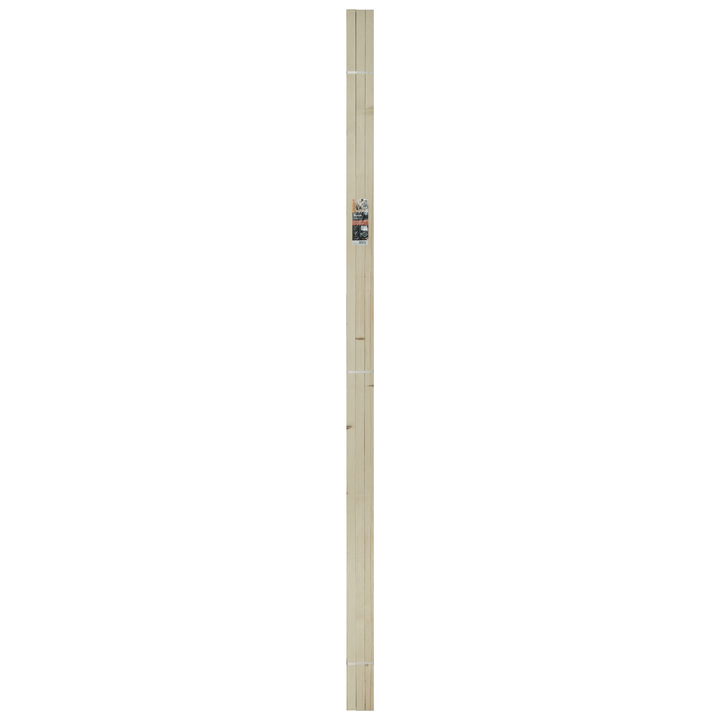 CanDo ruwe lat voordeelpak vurenhout 22x31mm 270cm 12 stuks