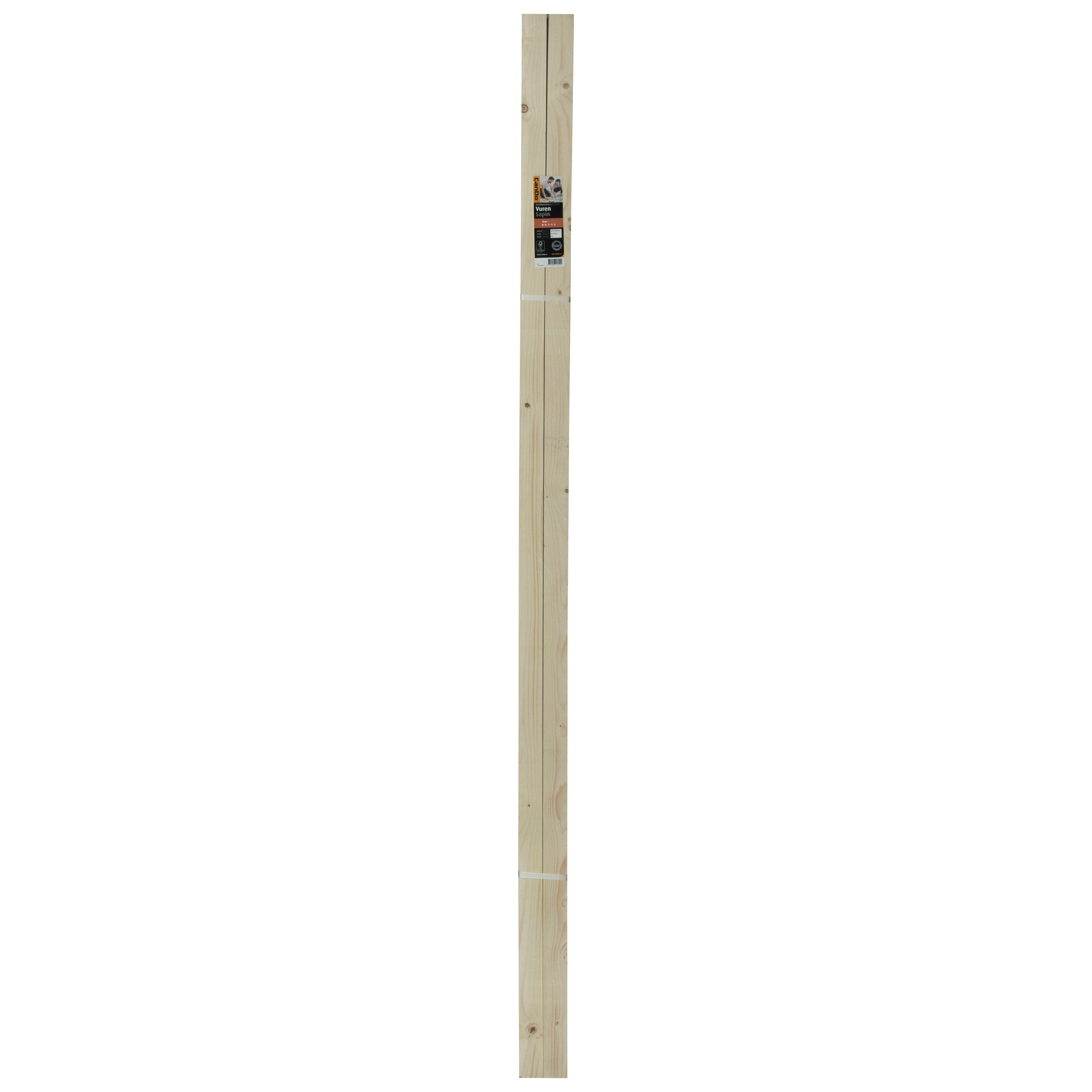 CanDo ruwe lat voordeelpak vurenhout 22x48mm 210cm 8 stuks