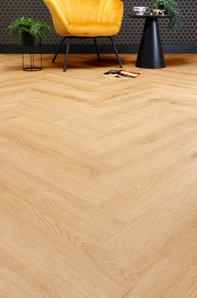 CanDo PVC-vloer Create visgraat Industrieel eiken 5mm 1,875m²