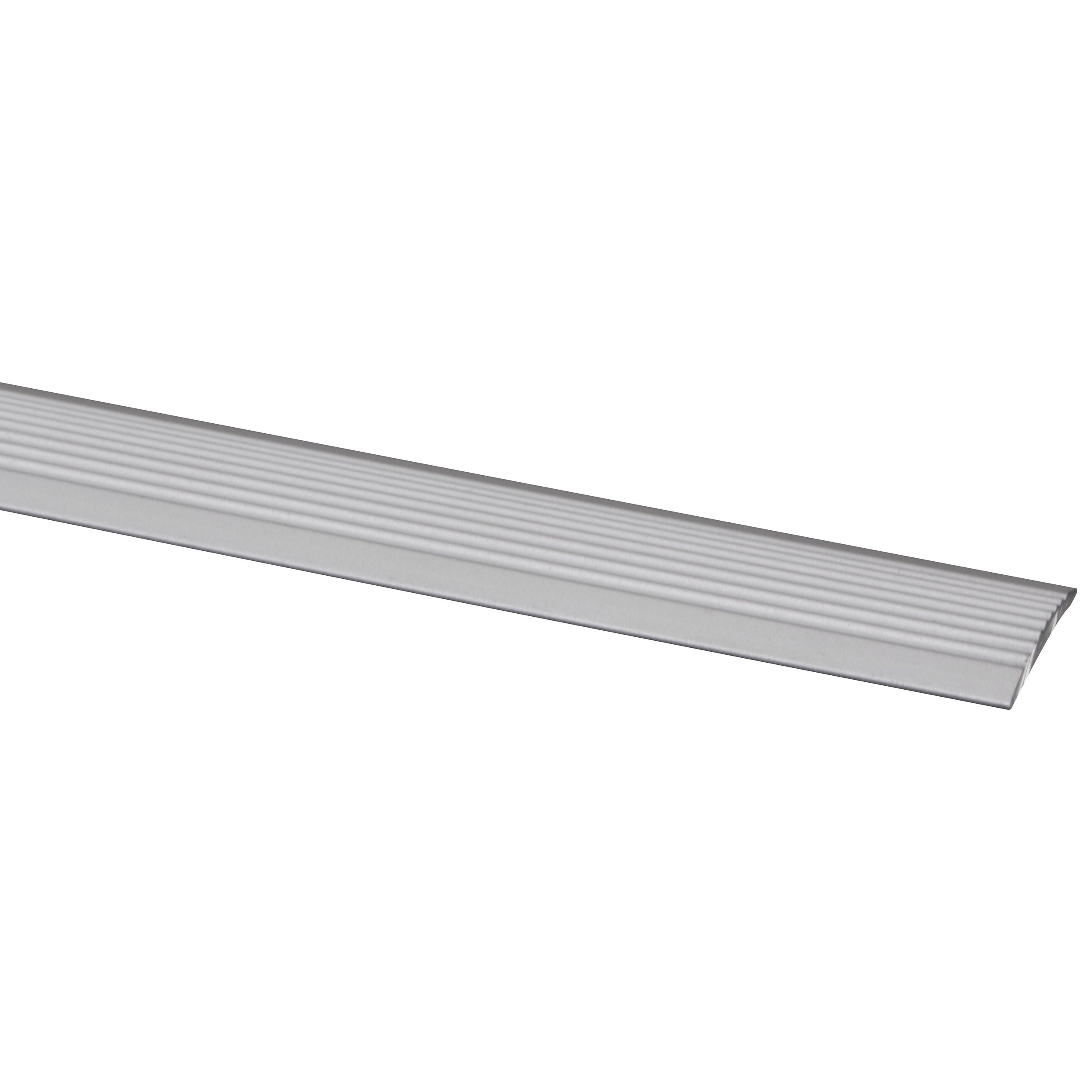 Antislipstrip traprenovatie - Zelfklevend - Aluminium - 130x1,5cm - 4 stuks