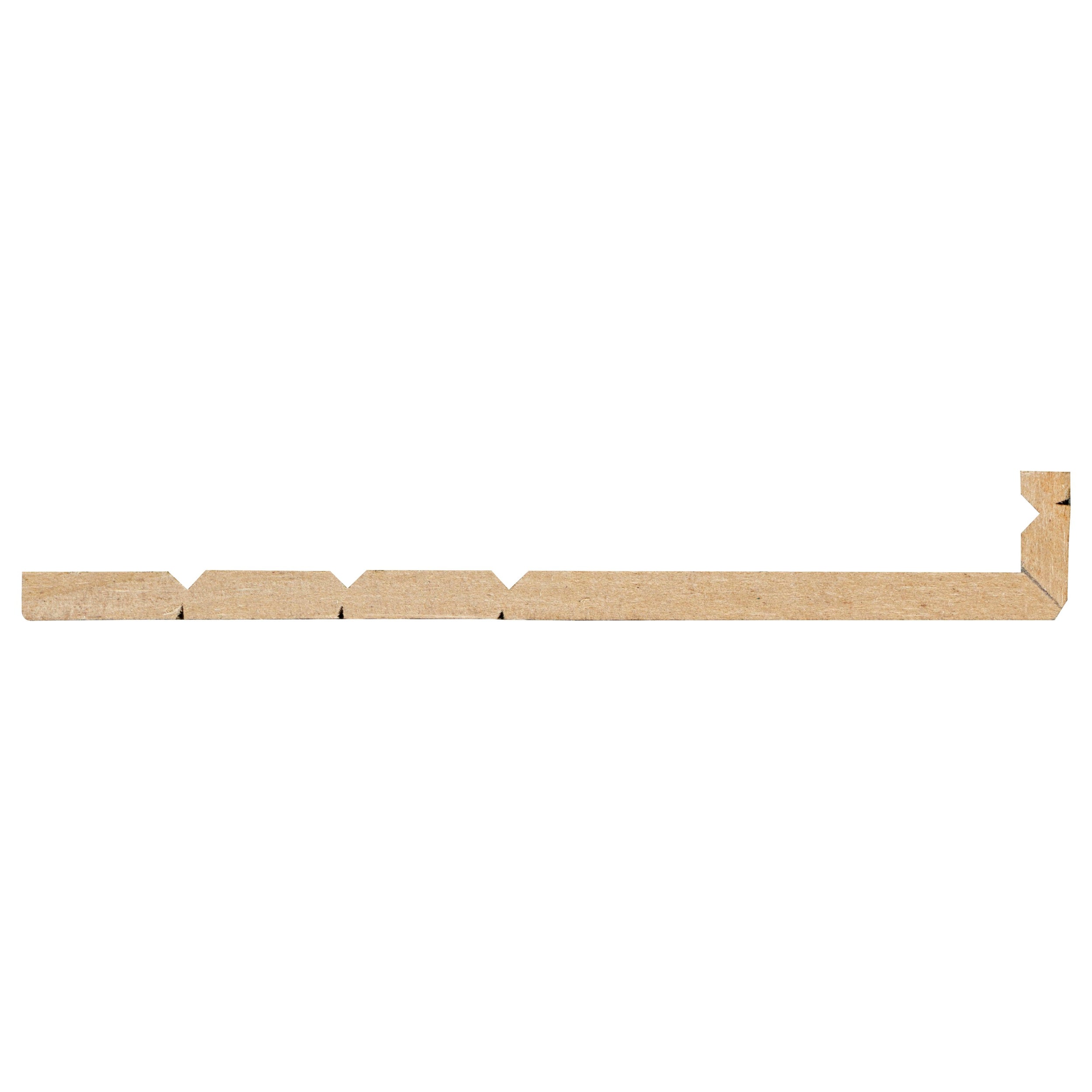 CanDo overzetplint Cubic - Zwart - 240cm - 18x130mm