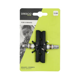 Dresco remblokken V-Brake inbus 70mm 2 stuks