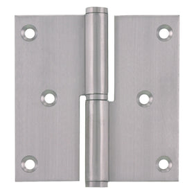 Starx kogelpaumelle - din rechts - met messing pen - 89 x 89 mm - RVS