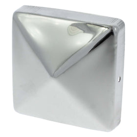 Sx paalkapje 9x9cm vlak met rvs