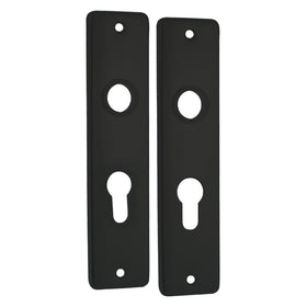 Kortschild pc55 aluminium/zwart (2)