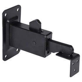 Sx Deurvastzetter met muurplaat 120x67x7 mm zwart