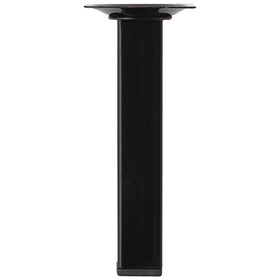 Duraline meubelpoot vierkant staal 2,5x2,5x15cm zwart