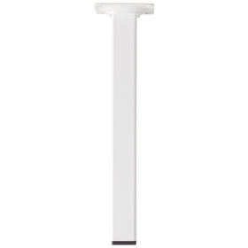Duraline meubelpoot vierkant staal 2,5x2,5x25cm wit