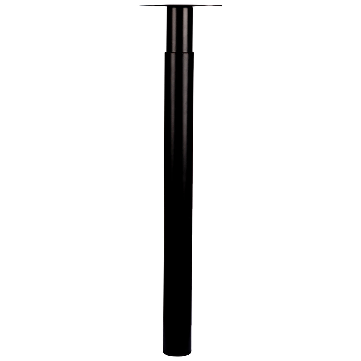 Duraline meubelpoot verstelbaar staal 5,6x70-110cm zwart