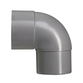 Martens bocht met 1x lijmmof - HWA - PVC - Grijs - Verjongd - Ø100mm - 87°