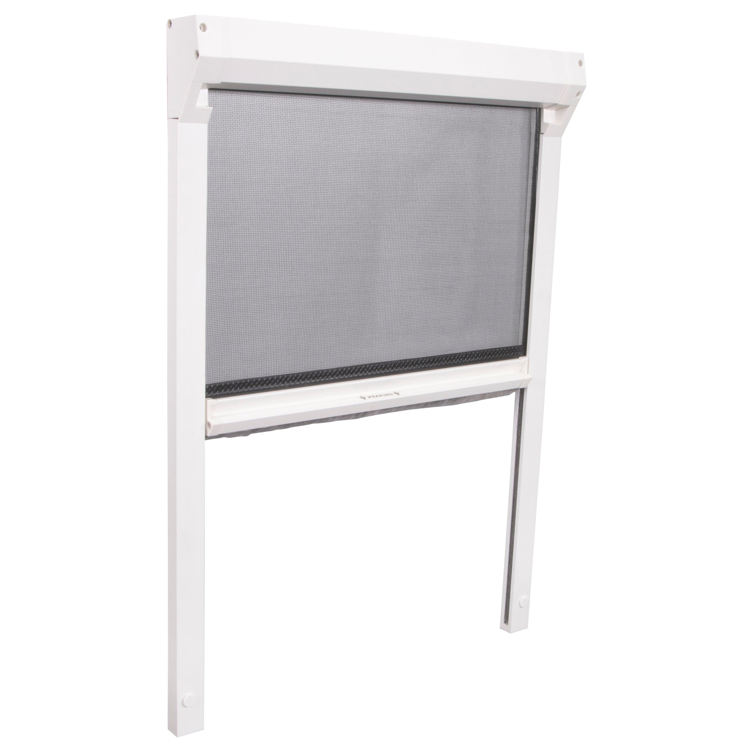 CanDo Raamhor Comfort - Rolhor - Wit profiel - Grijs gaas - 68x155cm