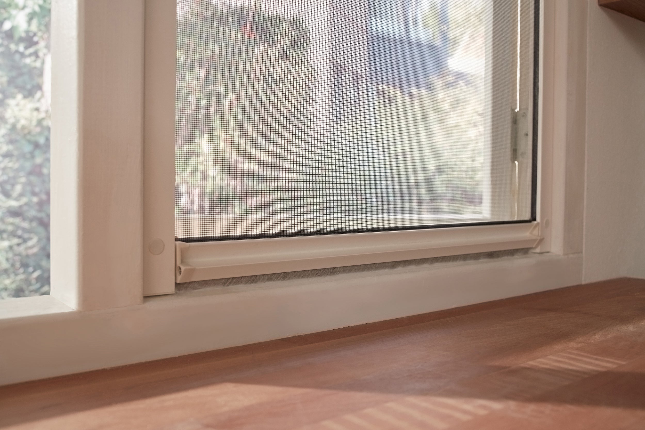 CanDo Raamhor Comfort - Rolhor - Wit profiel - Grijs gaas - 68x155cm