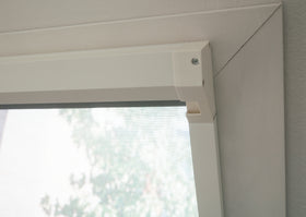 CanDo Raamhor Comfort - Rolhor - Wit profiel - Grijs gaas - 88x155cm