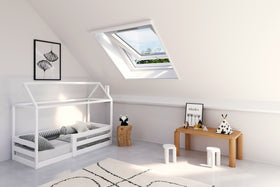 CanDo Raamhor Comfort - Rolhor - Wit profiel - Grijs gaas - 93x155cm