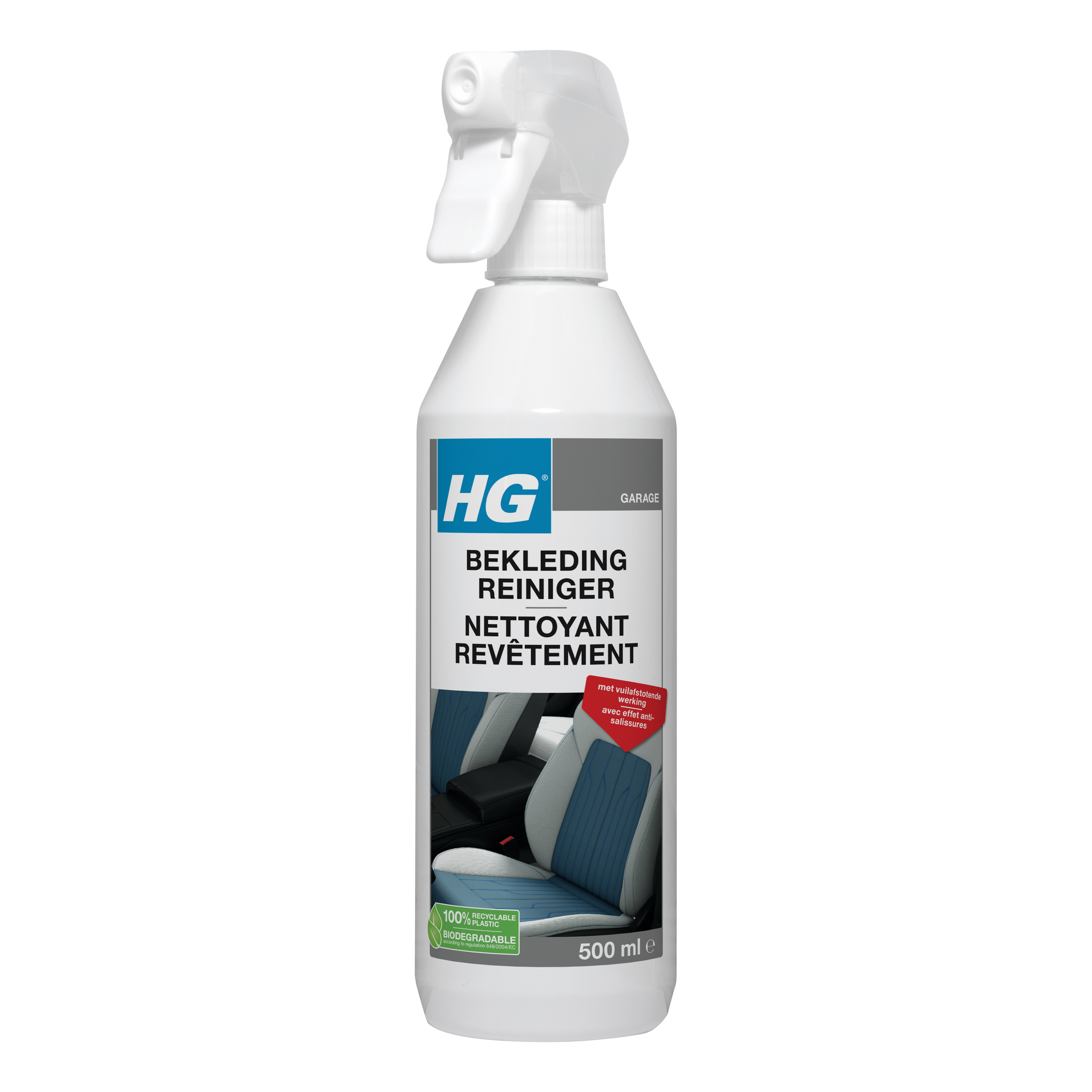 HG bekledingreiniger auto fles 500ml