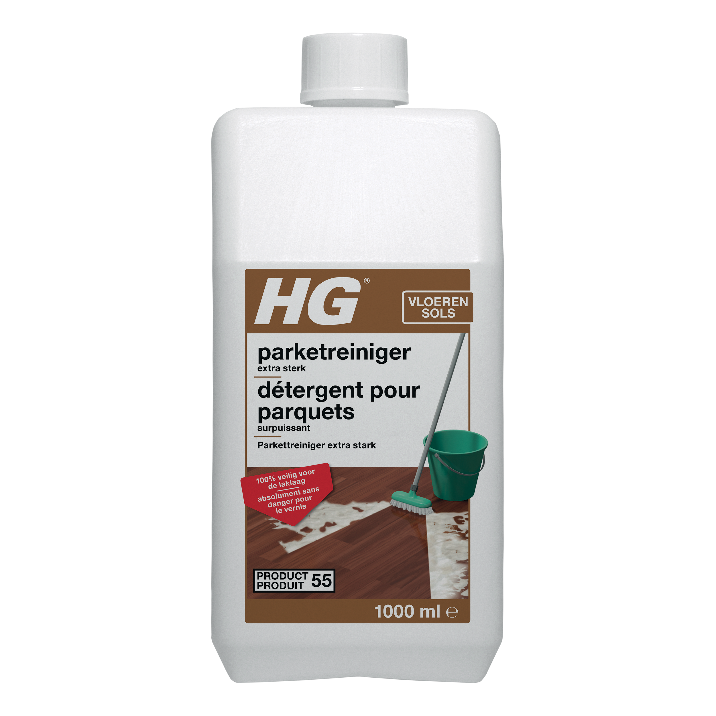 HG parketreiniger glans extra sterk 1L