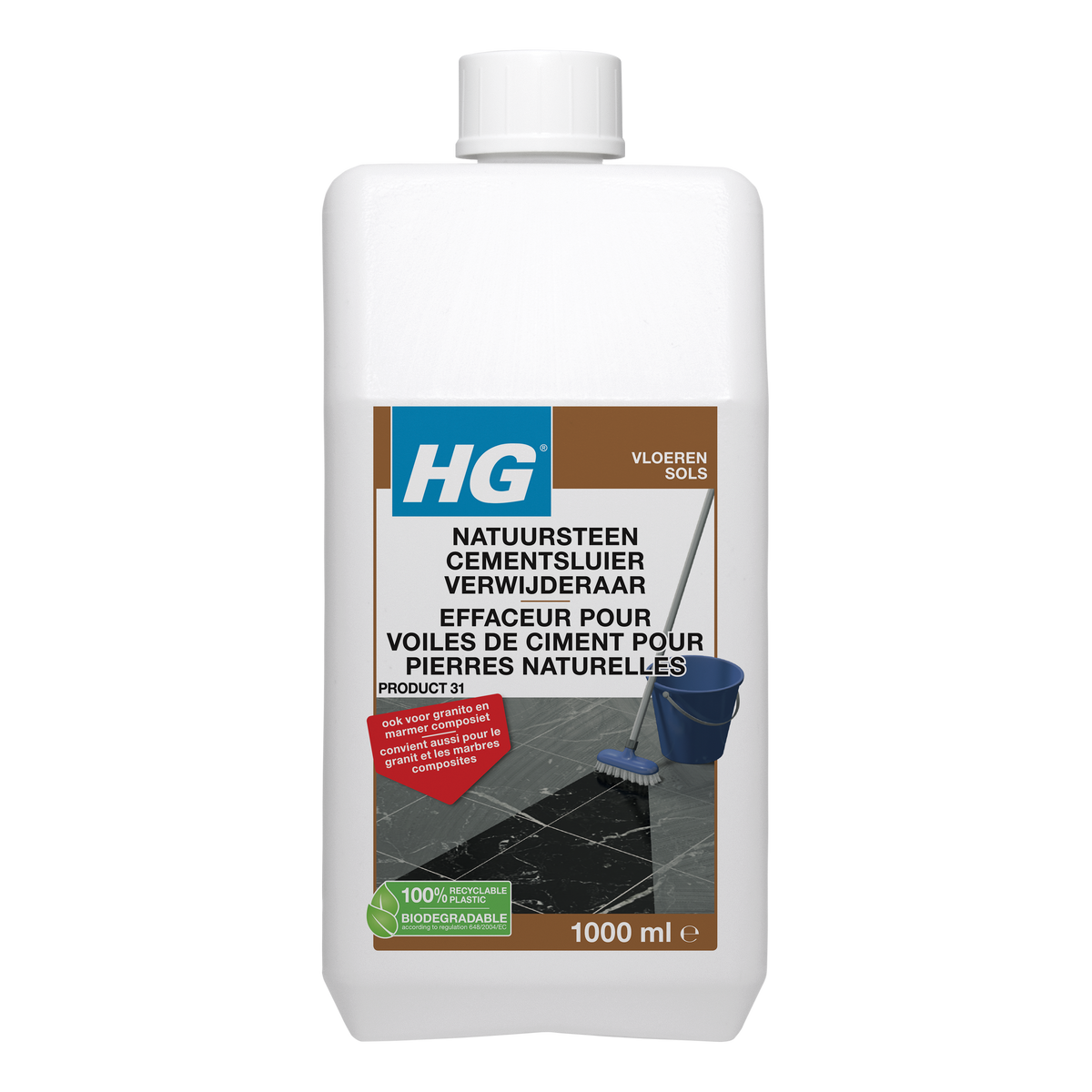 HG cementslibverwijderaar natuursteen 1L