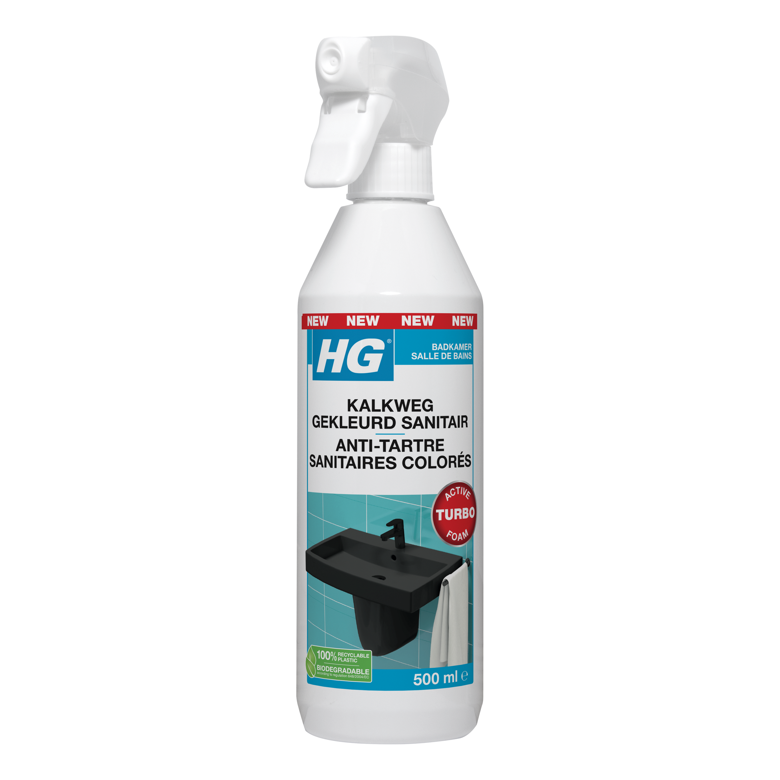 HG kalkweg gekleurd sanitair 500ml