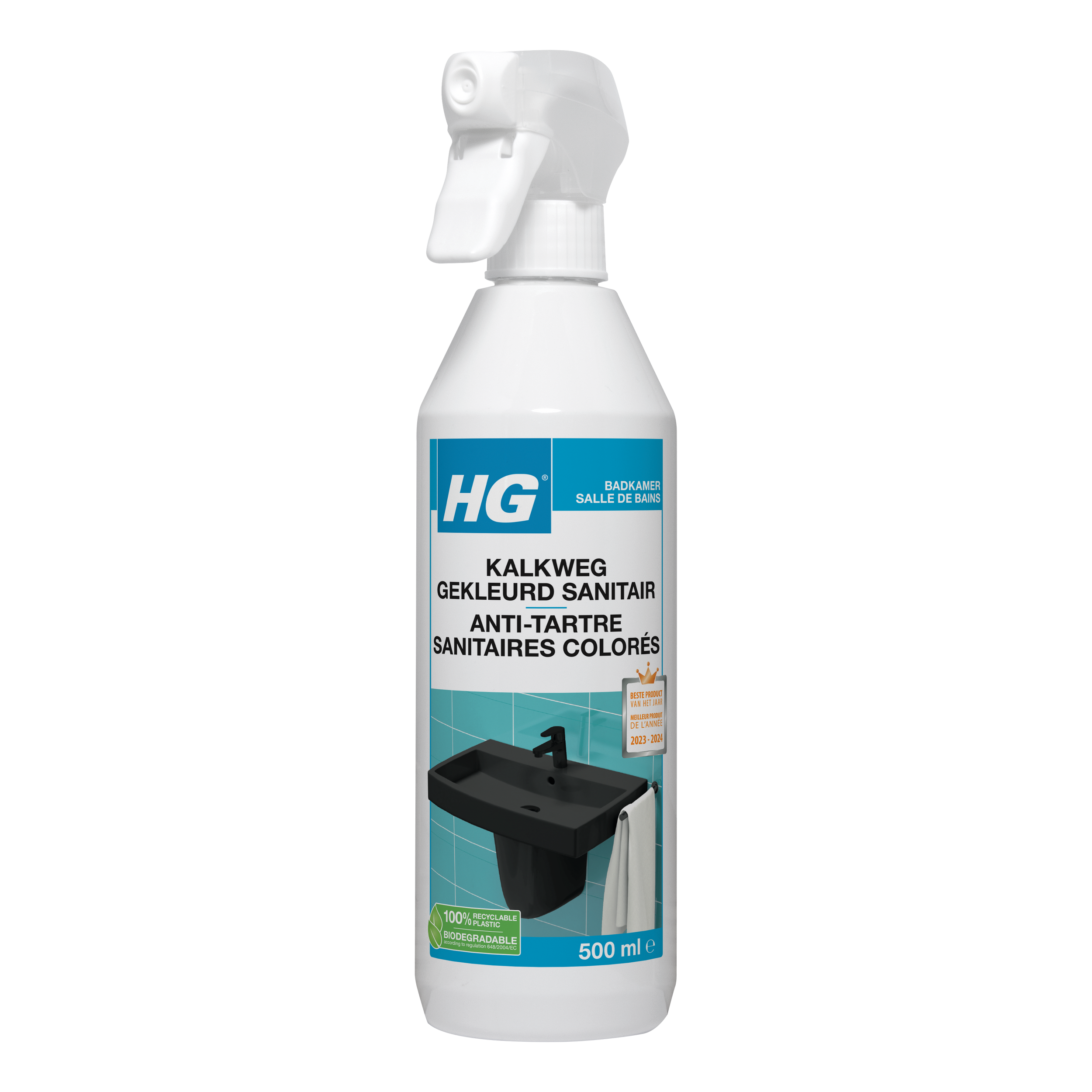 HG kalkweg gekleurd sanitair 500ml