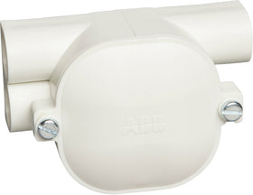 ABB trekdoos 5/8 dubbel links met deksel gerecycled kunstof