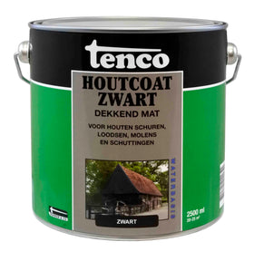 Tenco houtcoat zwat dekkend mat waterbasis 2,5L